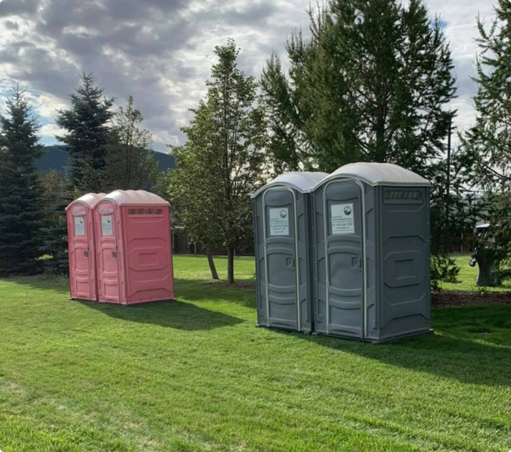 Porta potty in play ground
