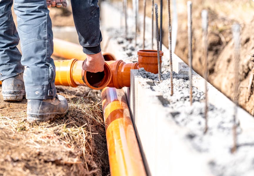 Sewer line inspection and repair card