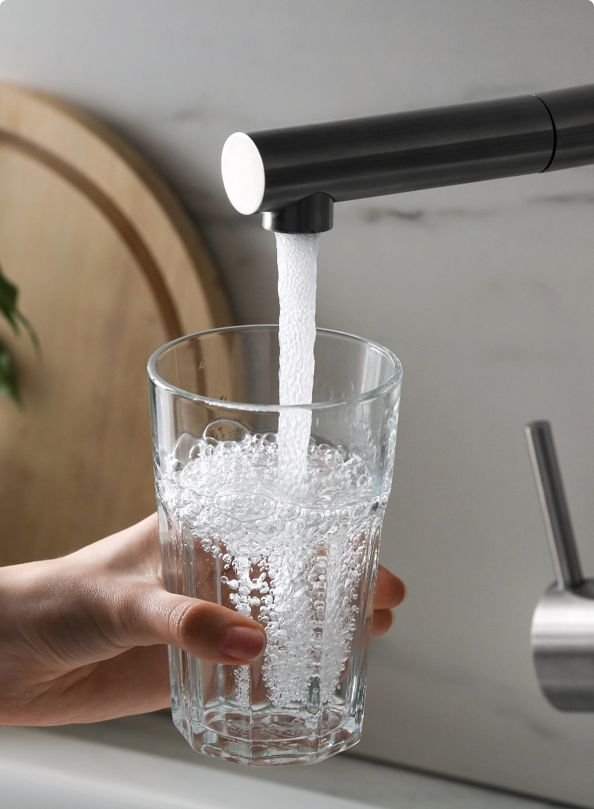 Filling water glass