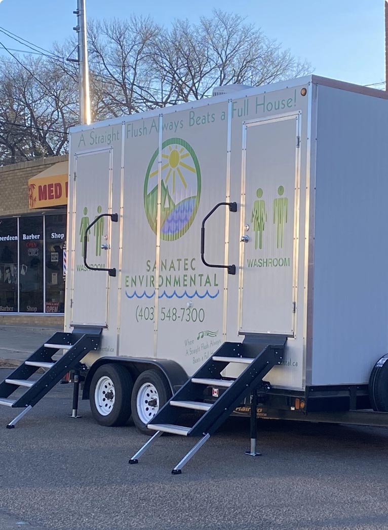 Portable toilets container feature