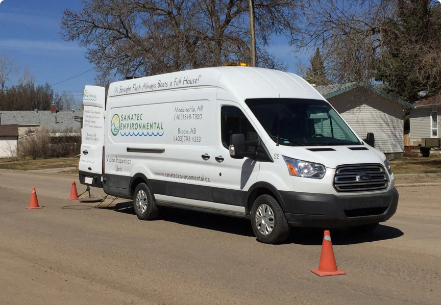 Sanatec van on site